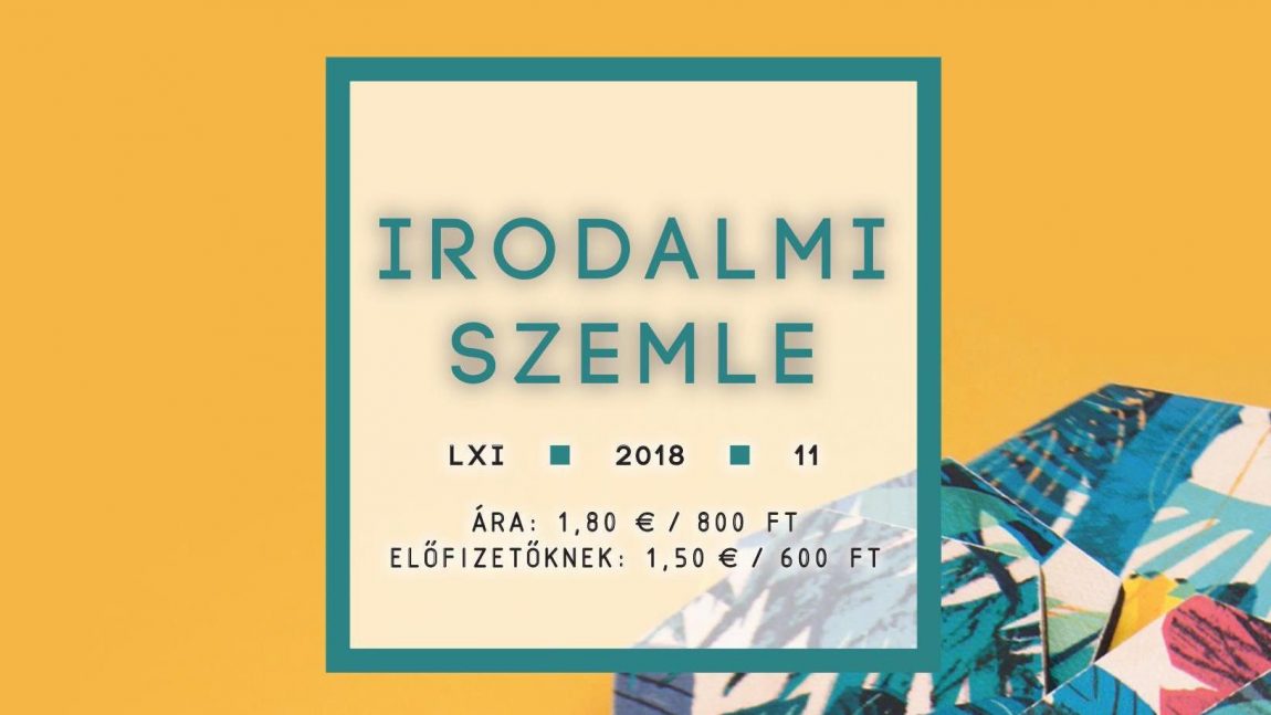 Irodalmi Szemle 2018/november (tartalom)