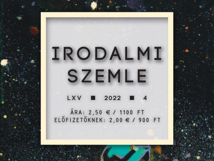 Irodalmi Szemle 2022/4. (tartalom)